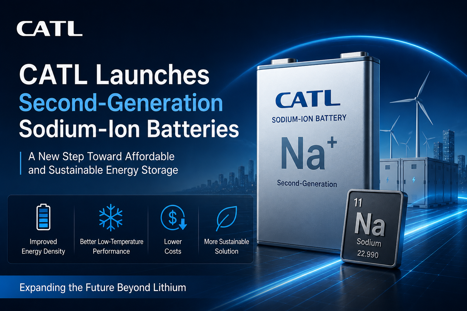 CATL launches second-generation sodium-ion batteries