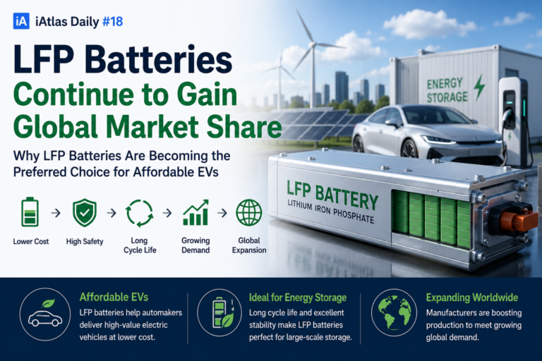 LFP Batteries continue to gain global market share