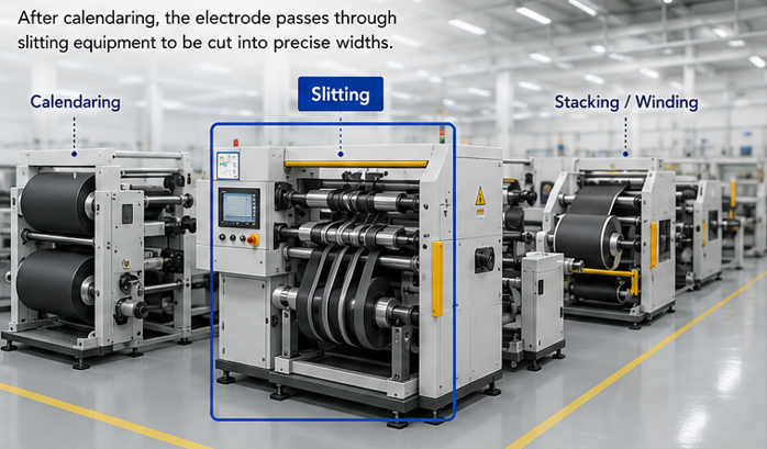 Slitting equipment in the battery production line