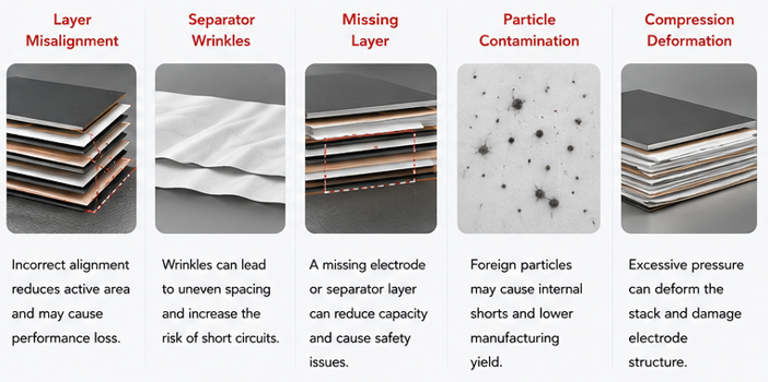 Common Battery Stacking Defects