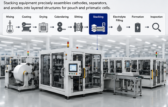 Stacking Equipment in the Battery Production Line