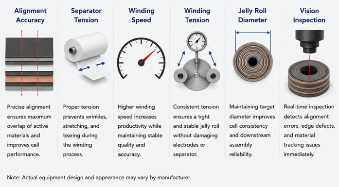 Critical winding parameters