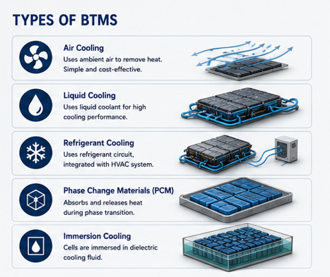 Battery Thermal Management System(BTMS)_Types of BTMS