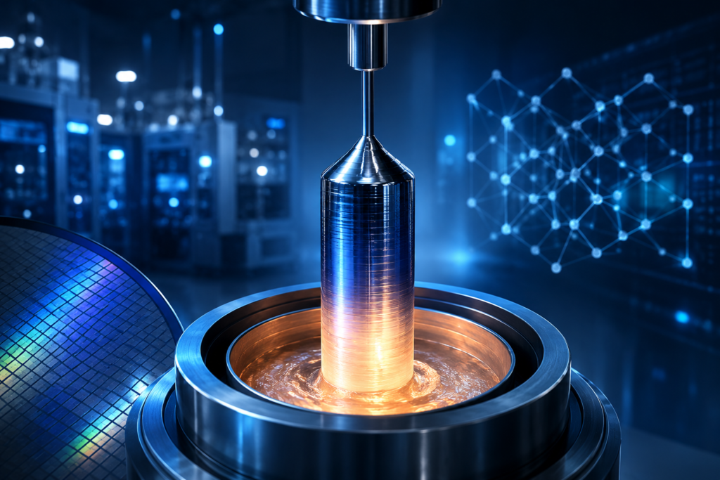 How the Czochralski Process Creates Single-Crystal Silicon