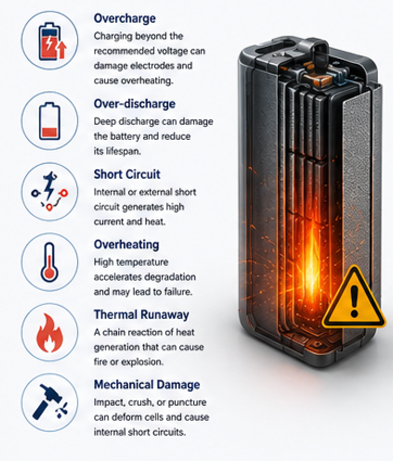 Battery Safety Explained_Major Battery Safety Risks
