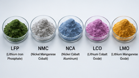 Major Cathode Materials