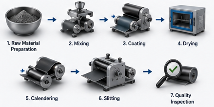 Anode manufacturing process