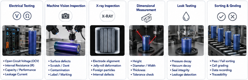 Battery manufacturing process explained_Quality control & inspection process