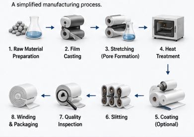 Separator manufacturing process
