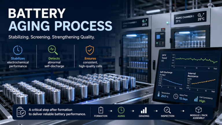 Battery aging process