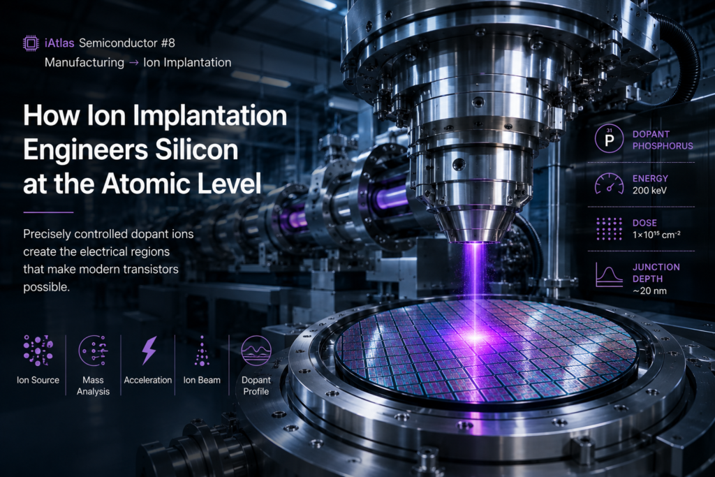 How ion implantation exgineers silicon at the atomic level