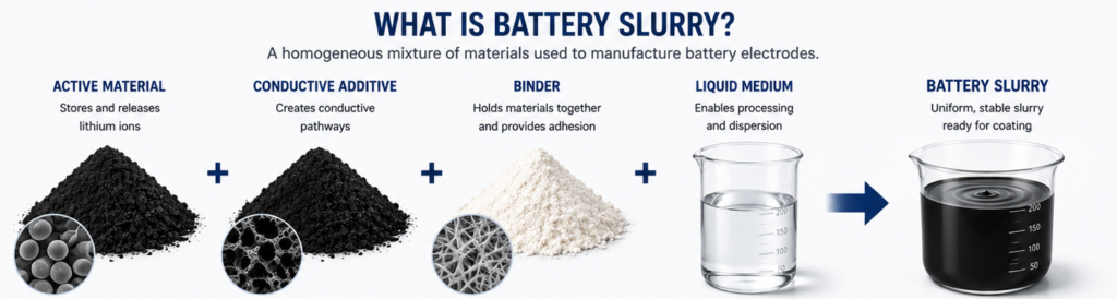 what is battery slurry