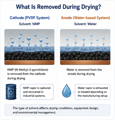 Battery_Electrode drying_What is removed during drying