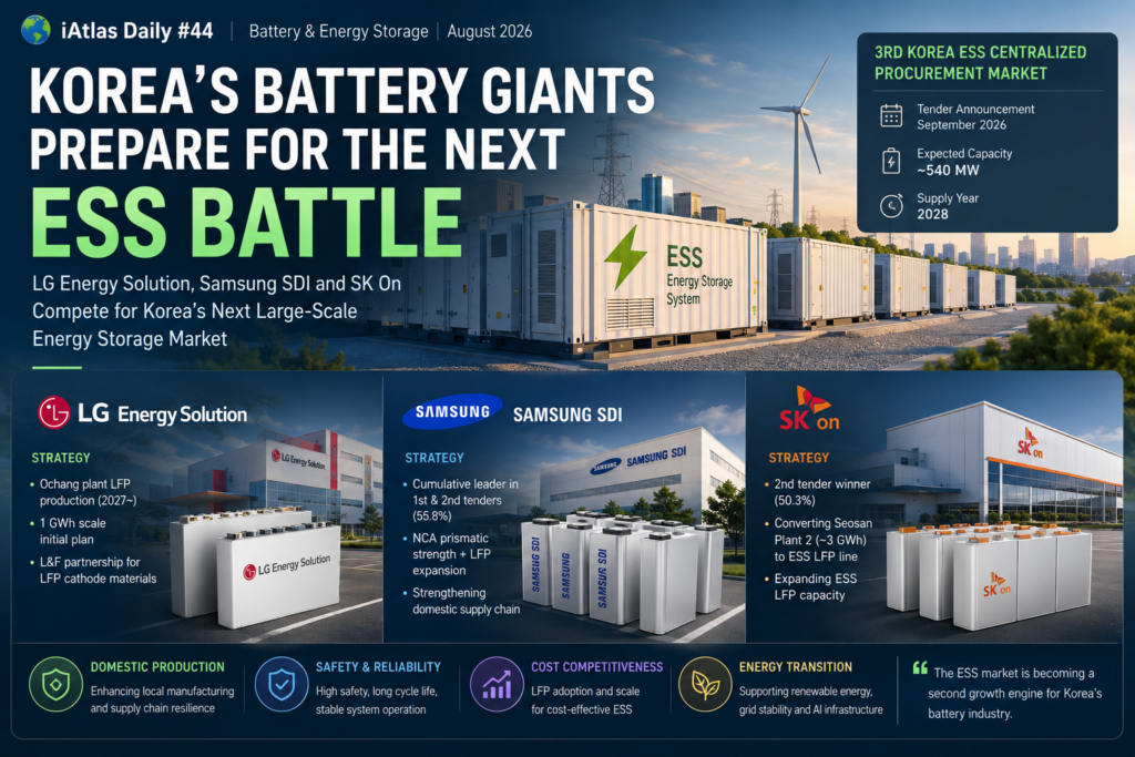 Korea's battery giants prepare for the next ESS battle