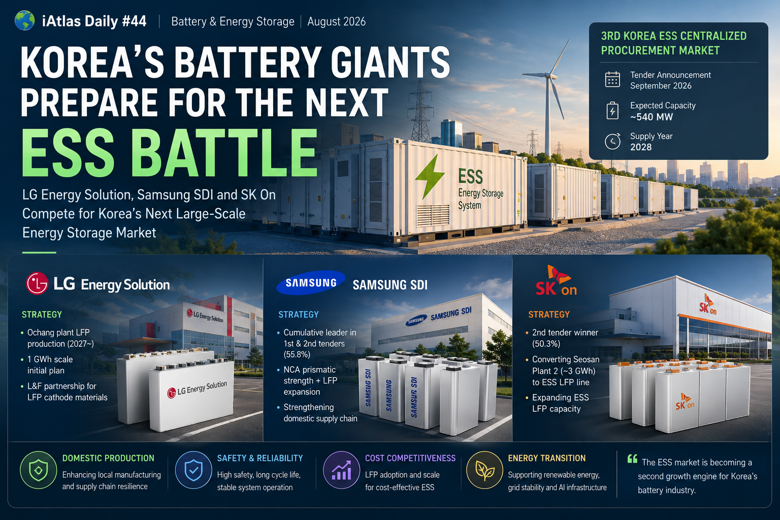 Korea's battery giants prepare for the next ESS battle