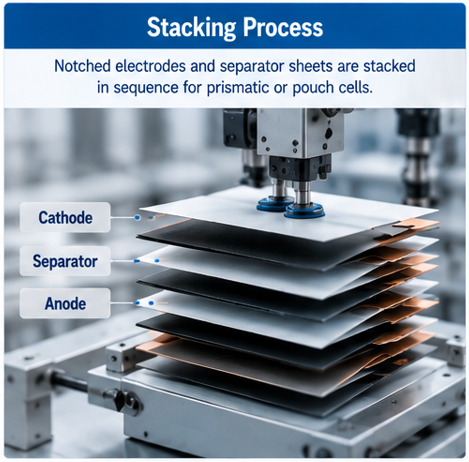 Battery Cell assembly explained_Stacking process