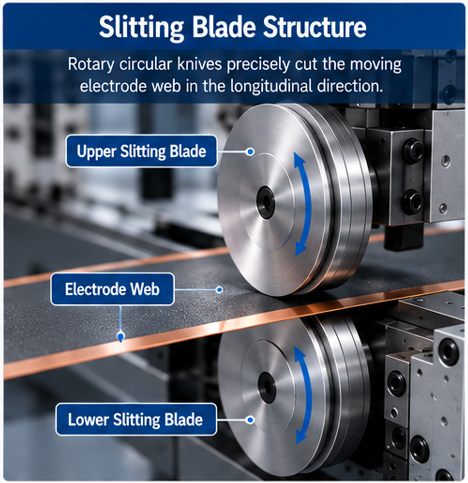 Battery Electrode Slitting explained_Slitting blade structure