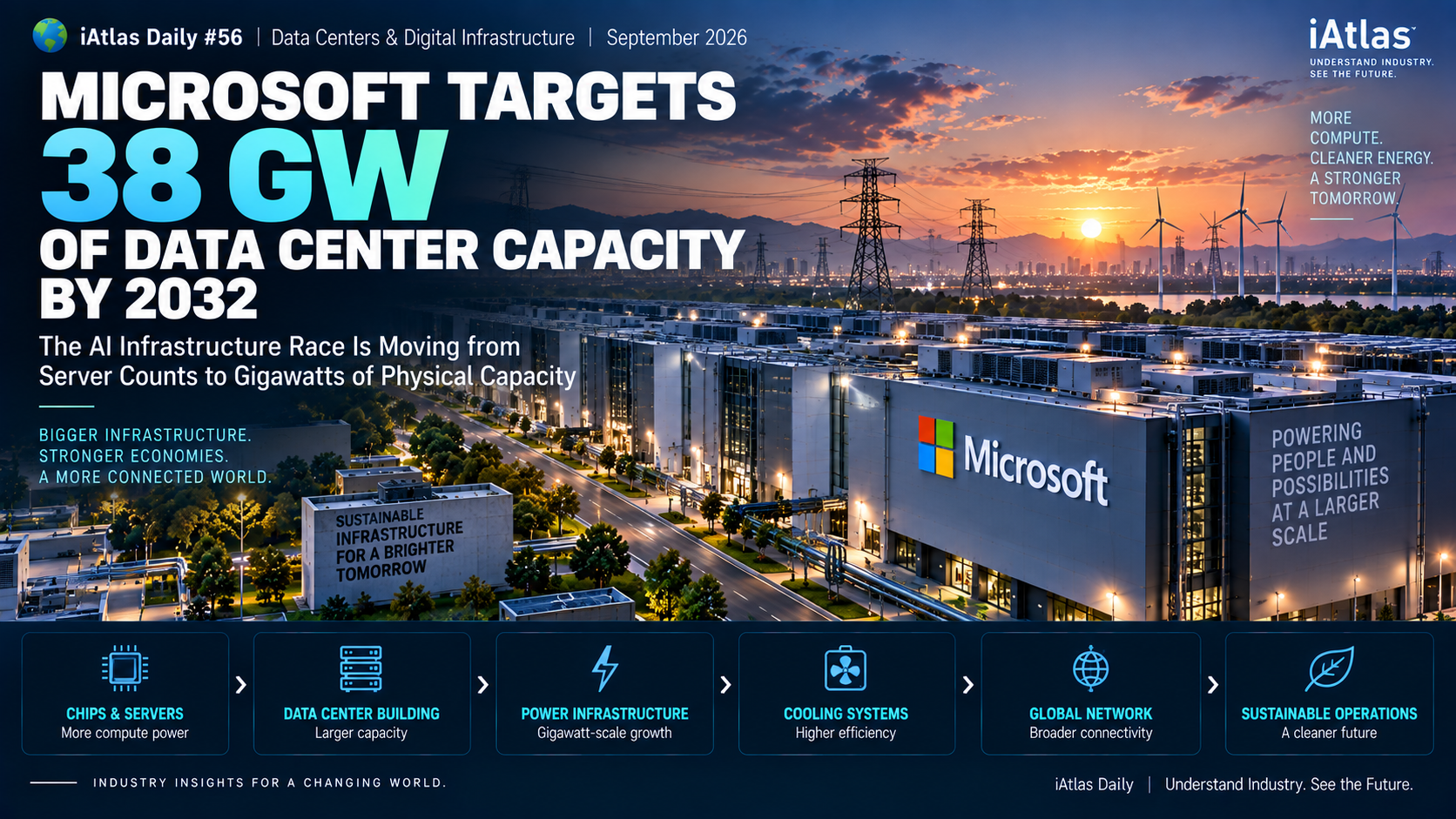 Microsoft targets 38gw of data center capacity by 2032