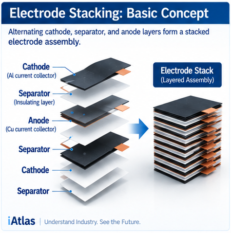 Battery Electrode Stacking explained_basic concept