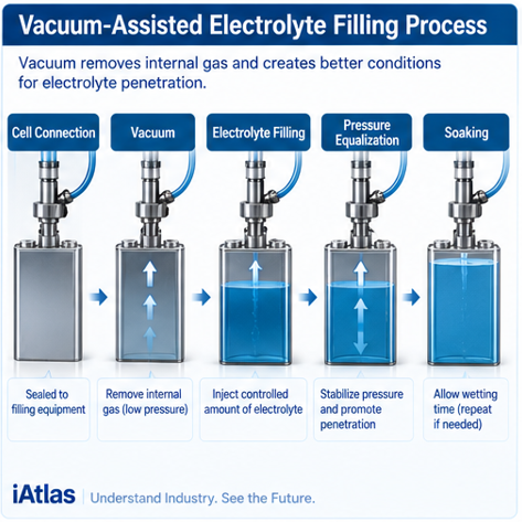 Battery Electrolyte filling explained_vacuum-assisted electrolyte filling process