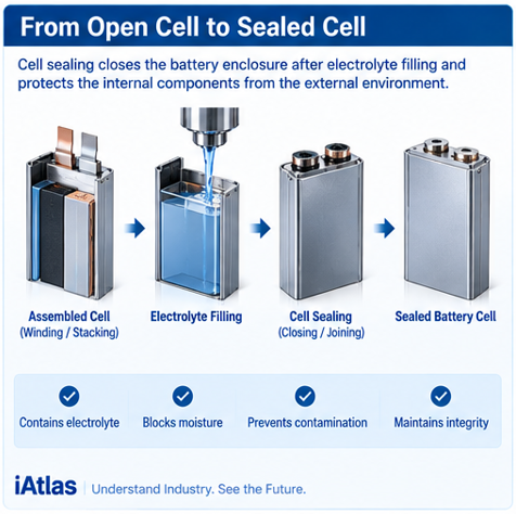 Battery Cell Sealing Explained_From open cell to sealed cell