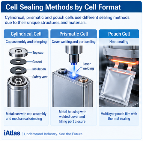 Battery Cell Sealing Explained_cell sealing methods by cell format