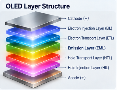 OLED layer structure