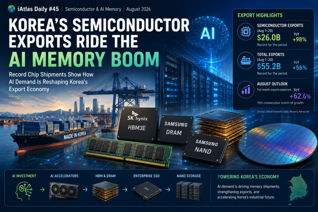 Korea's semiconductor exports ride the AI memory boom