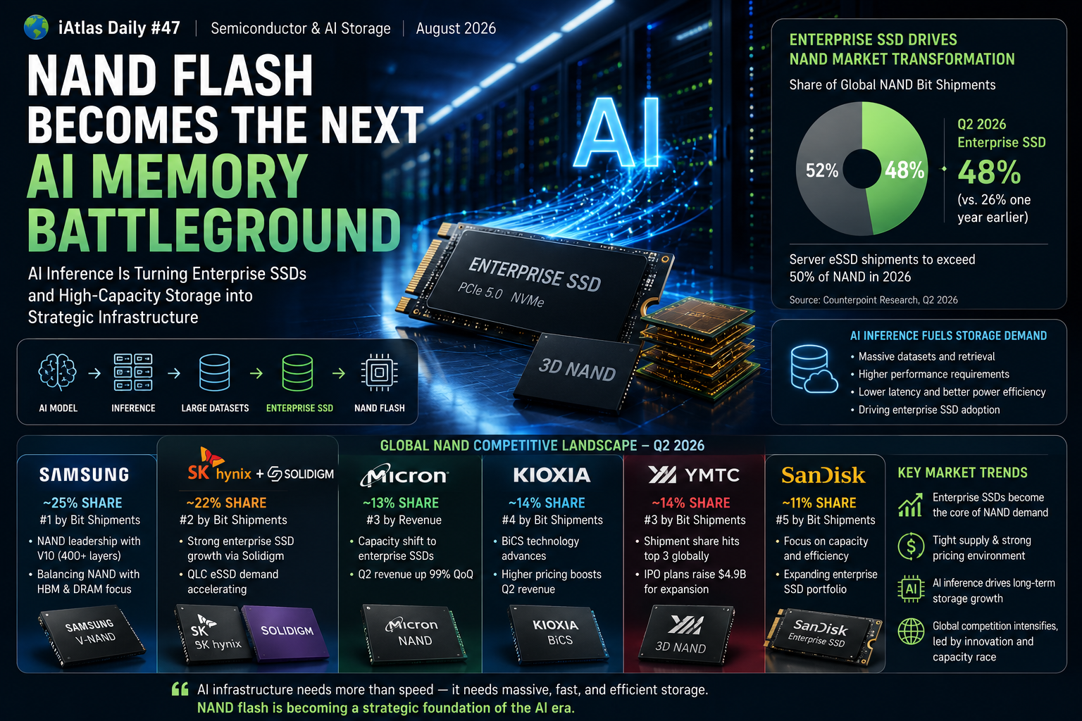 Nand flash becomes the next AI memory battleground